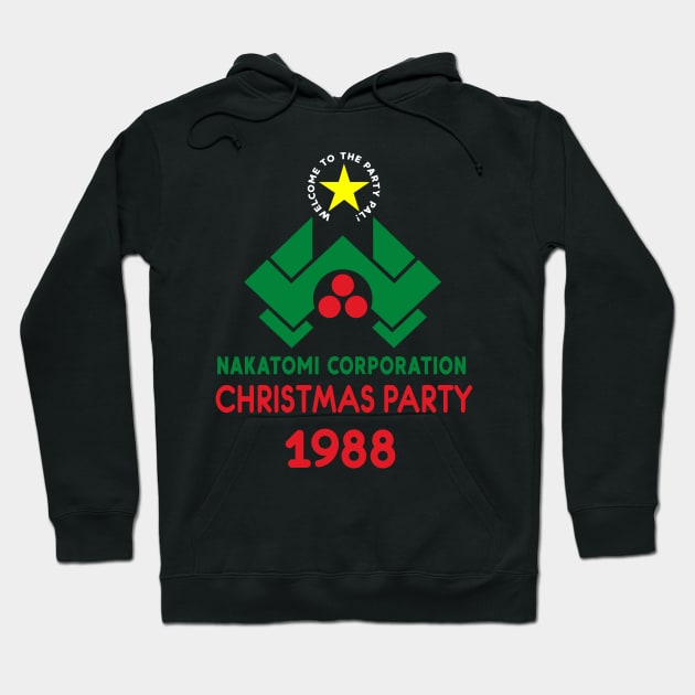 Nakatomi Plaza Christmas Party Hoodie by Nikkyta